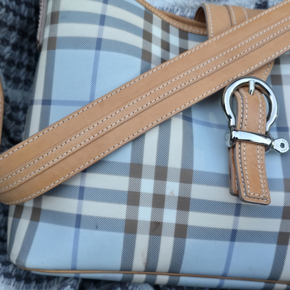 House Check Shoulder Bag Blue Burberry Purse - Picture 5 of 13